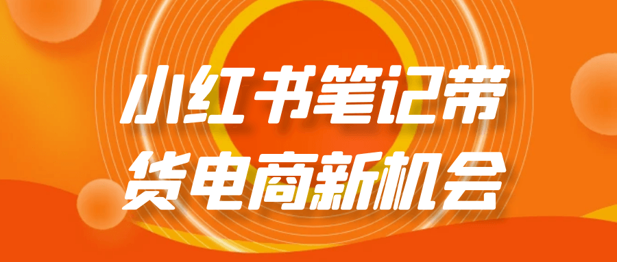 小红书笔记带货电商新机会-屿汉资源站