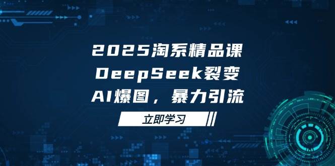 （14639期）2025 淘系精品课，DeepSeek 裂变，AI 爆图，暴力引流-屿汉资源站
