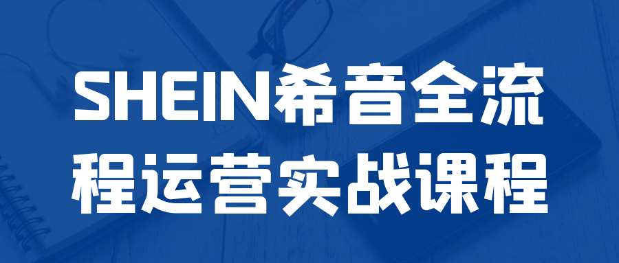 SHEIN希音全流程运营实战课程-屿汉资源站