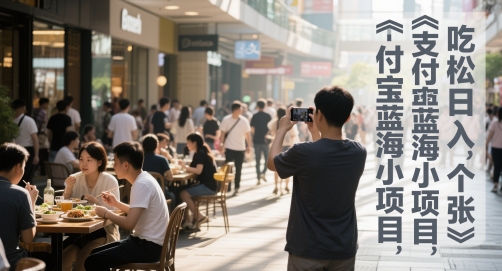 支付宝蓝海小项目，吃饭逛街拍个照，轻松日入1张-屿汉资源站