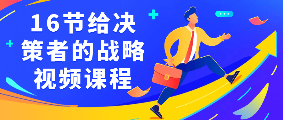 16节给决策者的战略视频课程-屿汉资源站